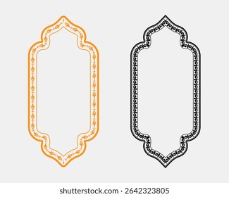 Artistic frame and text box layout with botanical flower border elements, ideal for cover designs, greeting cards, and product packaging