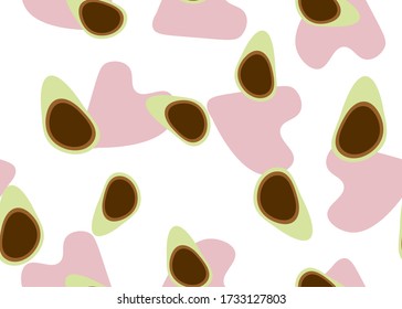 Artistic Fruits Vegetables. Cartoon Fun Healthy Pattern. Background Artistic Fruits Vegetables. Diet Icon Repeat Texture. Diet Fruit Print. Salad Trendy.