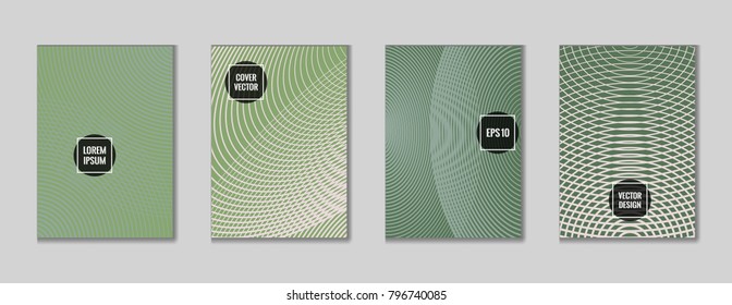 Artistic geometric design title page background. Cool mosaic journal header page set. First page minimal illustration for personal notebook, dairy or notepad.