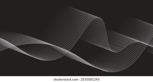 Artistic geometric line with colorful gradient background. perspectives of geometric abstraction.