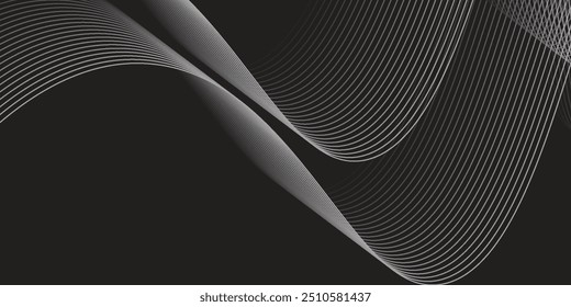 Artistic geometric line with colorful gradient background. perspectives of geometric abstraction.