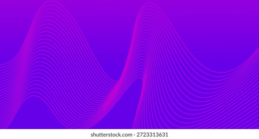 Línea geométrica artística con fondo de gradiente colorido. perspectivas de abstracción geométrica.