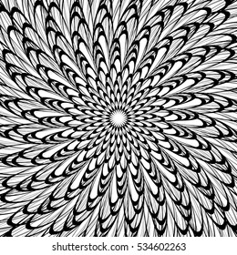 Artistic geometric pattern, texture with random lines. Monochrome abstract background