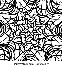 Artistic geometric pattern, texture with random lines. Monochrome abstract background