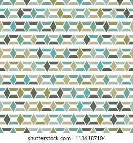 Artistic Geometric Shapes pattern ,Rhombus seamless background can use for design , vector.
