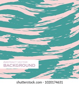 Artistic green curvy elements background. Vector illustration