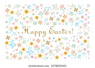 Artistic greeting card Happy Light Easter