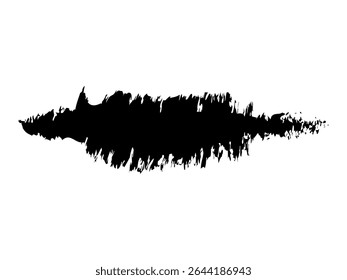 artistic grunge brush vector in black and white color