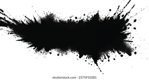 "Artistic Grunge Texture Featuring Dramatic Black Blotches and Fluid Brush Strokes in Vector Style". "Saturated Black Paint Streaks and Stains Creating a Grungy Background with Bold Brush Marks"
