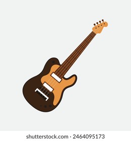 Artistic guitar icon for your music tool collection  