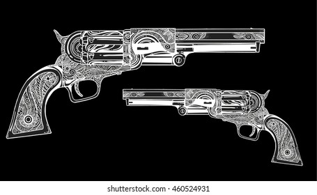 artistic gun in black