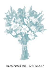 Artistic halftone dot rendition of a tree featuring a textured trunk and full canopy against a transparent background.
