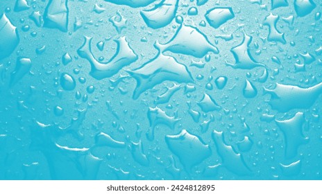 Artistic halftone representations  of water droplets on the transparent background.