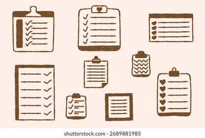 Artistic hand drawn crayon doodle style paper sheet vector for note and document illustration