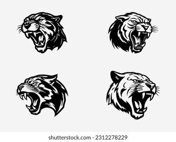 Artistic hand drawn illustration of a panther, capturing its grace and intensity, perfect for a captivating logo design