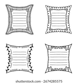 Artistic Hand Drawn Sketch Border Frame
