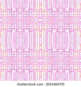 Artistic hand painted design in light colors. Seamless repeatable vector pattern. Can be used on fabric, paper and many more surfaces.