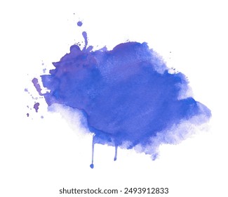 Künstlerische handgemalte Aquarell-Fleck chaotisch Hintergrund-Vektorgrafik