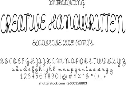 Artistic Handwritten Script Font with Bohemian Flair – 2025 Release
