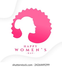 artistic happy women's day celebration background in papercut style vector