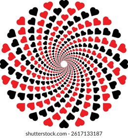 artistic heart shape concept ideal for cards banners and decor elements