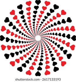 artistic heart shape concept ideal for cards banners and decor elements