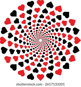 artistic heart shape concept ideal for cards banners and decor elements