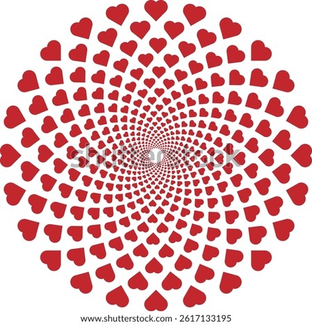 artistic heart shape concept ideal for cards banners and decor elements
