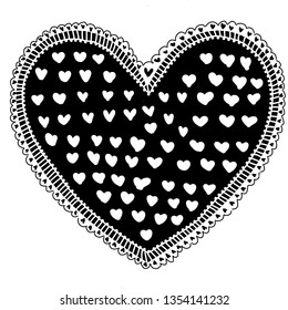 Artistic Heart Shape Vector Illustration