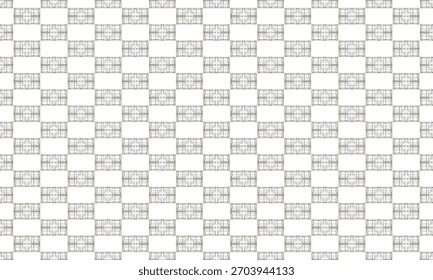 Artistic Hybrid Geometric Abstract Pattern Featuring Doodle Elements and Subtle Tech Geometry