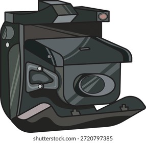 Künstlerische Illustration eines Kameramodells.