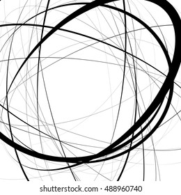 Artistic illustration with stressful random, irregular lines. Geometric art.