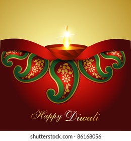 Artistic Indian diwali festival vector art