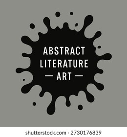 Artistic Ink Splat with Text