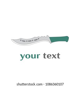 artistic knife simple flat vector illustration