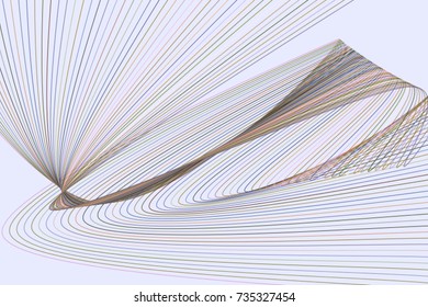 Artistic line & curve background pattern abstract. Vector illustration graphic.