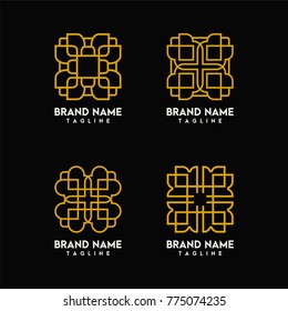 Artistic Line Logo Design Vector