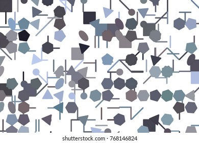 Artistic line or shape illustrations background, good for graphic design, wallpapers or booklets. Vector isolated on white.