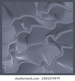 Artistic Lines: Abstract Hijab Pattern