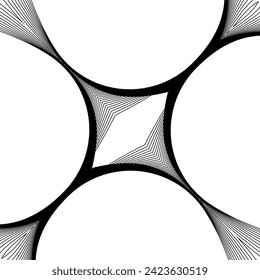 Composición de líneas artísticas, se puede usar para Motif Pattern, Background, Decoración, Ornate, Website, Wallpaper, Moda, Textil, Tejido, Envuelto, Alfombra, Tile y Elemento de diseño gráfico. Vector 