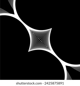 Artistic Lines Composition, can use for Motif Pattern, Background, Decoration, Ornate, Website, Wallpaper, Fashion, Textile, Fabric, Wrapping, Carpet, Tile, and Graphic Design Element. Vector 