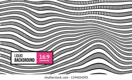 Artistic liquid background. 16:9 striking vector backdrop. Perfect for banners, covers, tote bags or mobile covers. Suitable for any creative project.