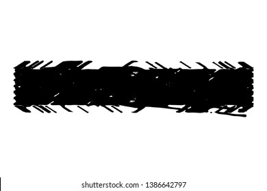 Artistic messy banner background. Dirtty isolated basis. Paint roller distress overlay texture. Grunge design element. EPS10 vector