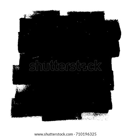 Artistic messy banner background. Paint roller distress overlay texture. Grunge design element. EPS10 vector.
