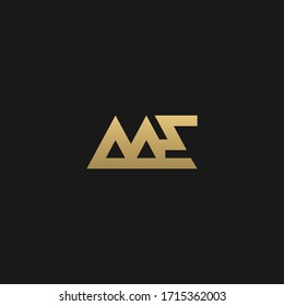 Artistic modern aggressive ME initial based letter icon logo