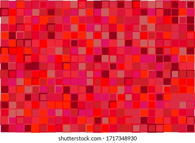 Artistic modern vector background from shades of red random mosaic pattern with random sized shades of red borders, useful for art, backgrounds, wallpapers and wrapping papers, etc