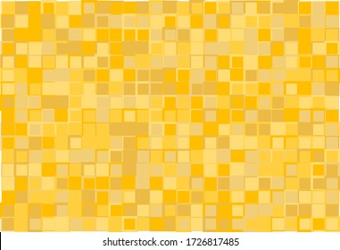 Artistic modern vector background from yellow color shades random mosaic pattern with variable width of borders, useful for art, backgrounds, wallpapers and wrapping papers, etc