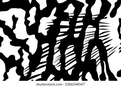 Artistic Motifs Pattern Inspired by Symphysodon or Discus Fish Skin, for decoration, ornate, background, website, wallpaper, fashion, interior, cover, animal print, or graphic design element