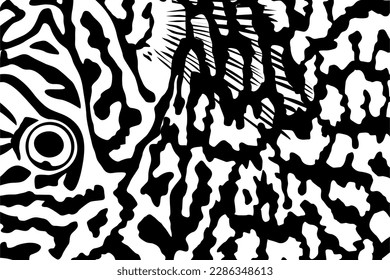 Patrón de motivos artísticos inspirado por Symphysodon o Discus Fish Skin, para decoración, ornamentación, fondo, sitio web, fondo de pared, moda, interior, cubierta, huella animal o elemento de diseño gráfico