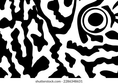 Artistic Motifs Pattern Inspired by Symphysodon or Discus Fish Skin, for decoration, ornate, background, website, wallpaper, fashion, interior, cover, animal print, or graphic design element